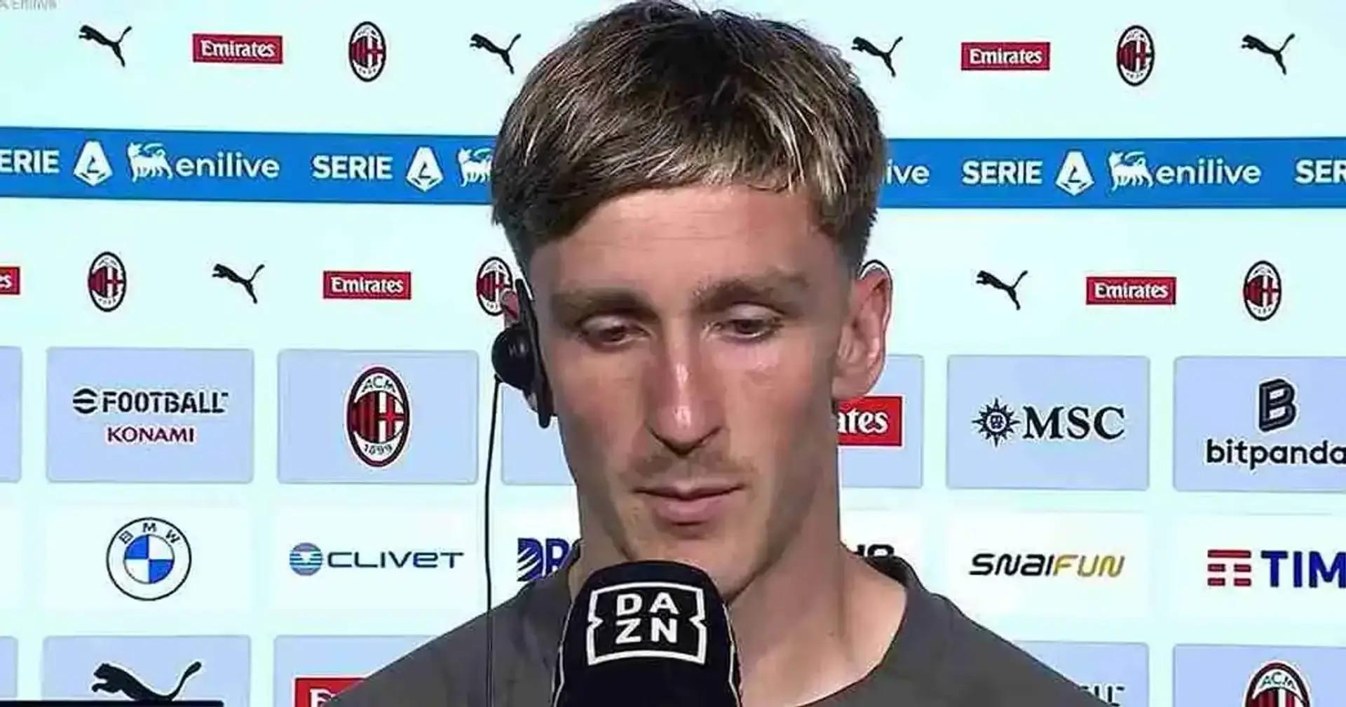 兰的那一刻, 斯在赛后接, http